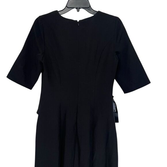 NWOT Kay Unger | Davina Romper Walk Thru Jumpsuit Dress Black 6 - Picture 10 of 13